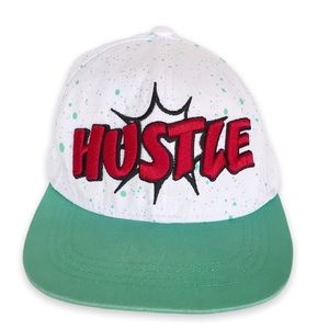 Hustle Snap Back Paint Splatter Ball Cap OS